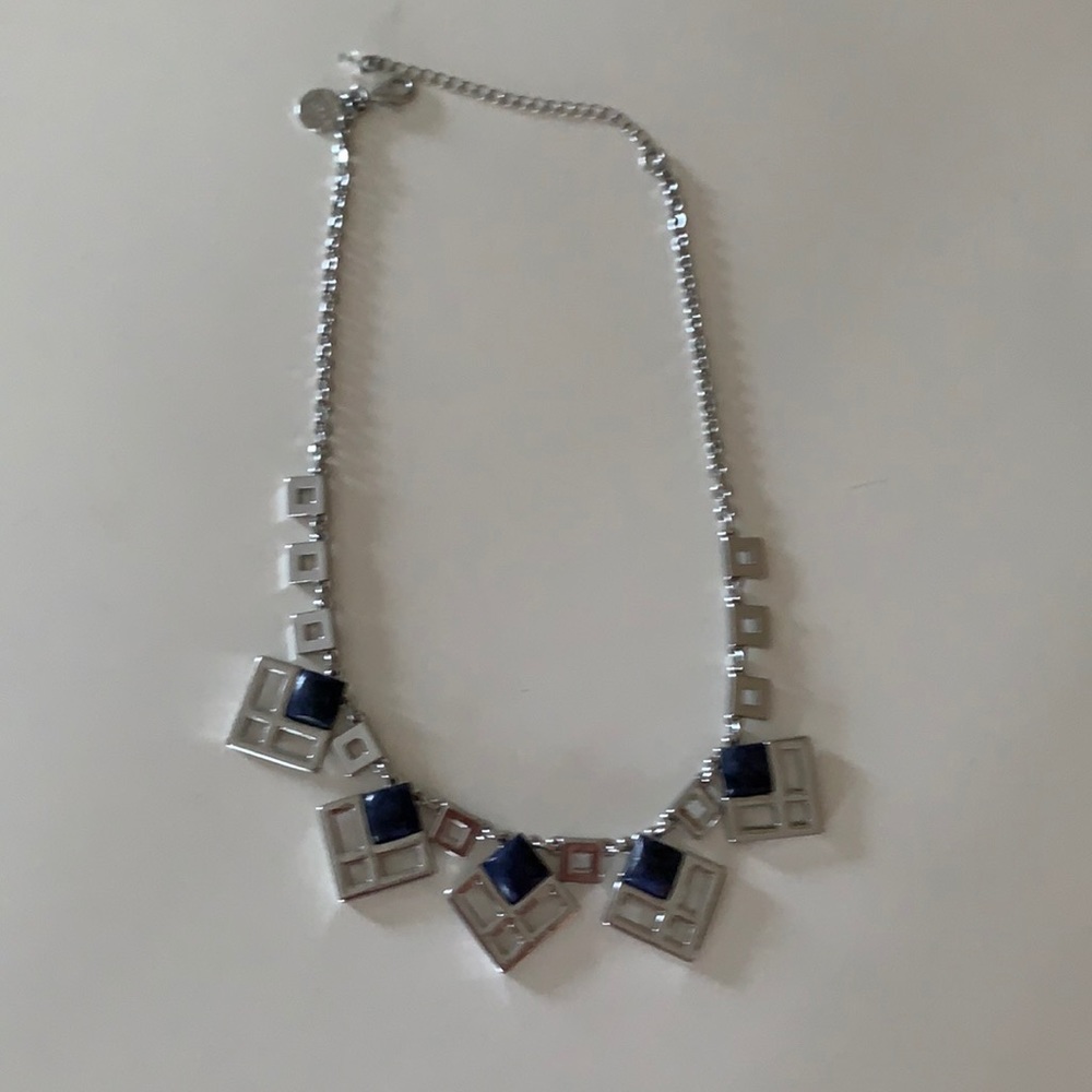White House Black Market Silver Tone Necklace